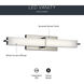 Independence LED 26 inch Brushed Nickel Linear Bath Medium Wall Light, Medium